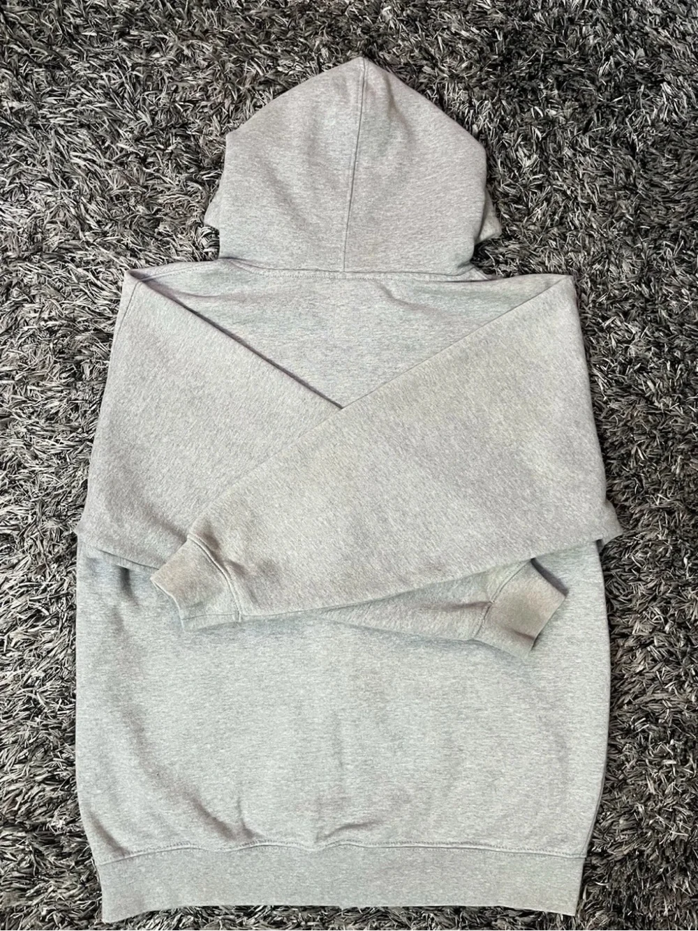 Grey Zip-Up Pro club Hoodie Sweatshirt - Men's - Picture 2 of 6